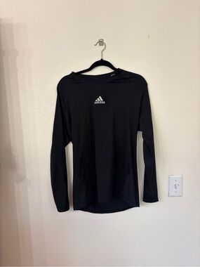 adidas Black Women's Long Sleeve Muscle Tee